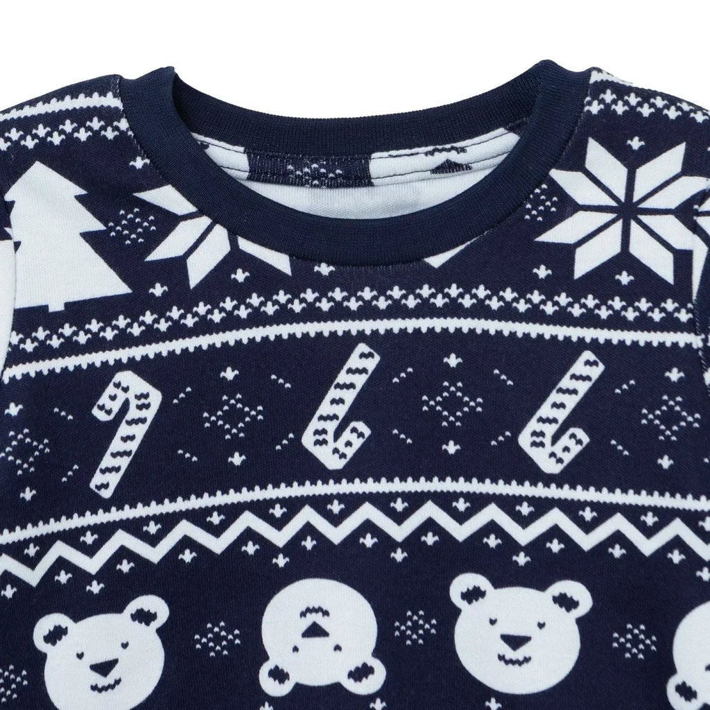 HelloBaby Festive Print Interlock Baby Pyjama Set (3-6 Months to 3-4 Years) - Navy Blue