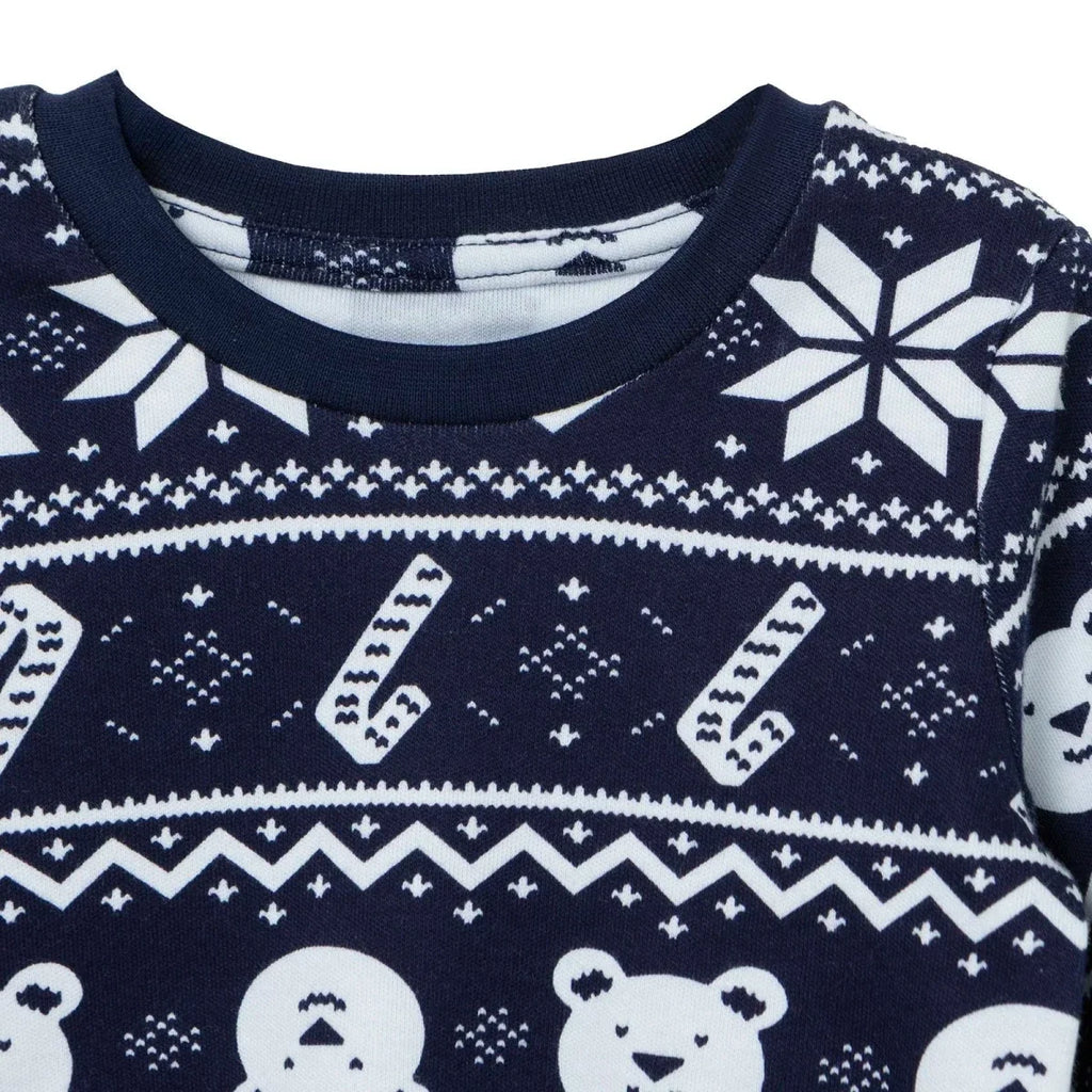 HelloBaby Festive Print Interlock Baby Pyjama Set (3-6 Months to 3-4 Years) - Navy Blue