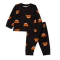 HelloBaby Ribbed Ankle Cuff Long Sleeve Baby Pyjama Set (3-6 Months to 2-3 Years) - Black