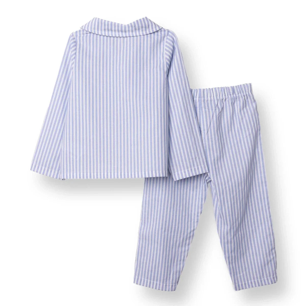 HelloBaby Striped Peter Pan Collar Baby Pyjama Set (3-6 Months to 3-4 Years) - Blue
