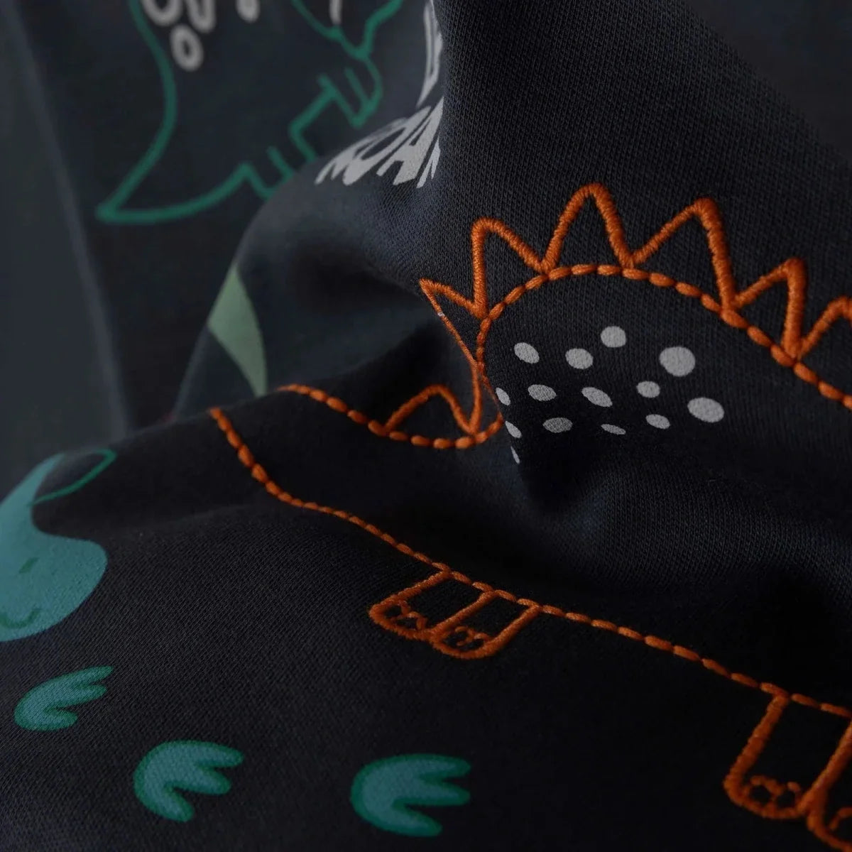 HelloBaby Dinosaur Print Long Sleeve Baby T-Shirt (3-6 Months to 2-3 Years) - Black