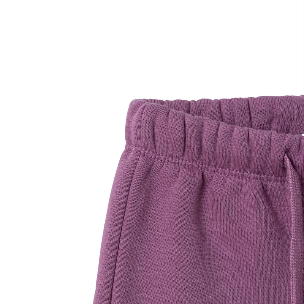 HelloBaby Drawstring Brushed Back Baby Joggers (3-6 Months to 4-5 Years) - Damson