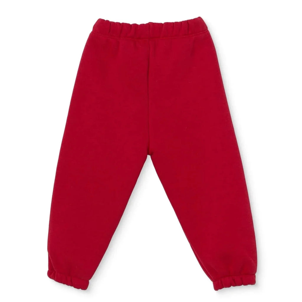 HelloBaby Drawstring Brushed Back Baby Joggers (3-6 Months to 4-5 Years) - Red