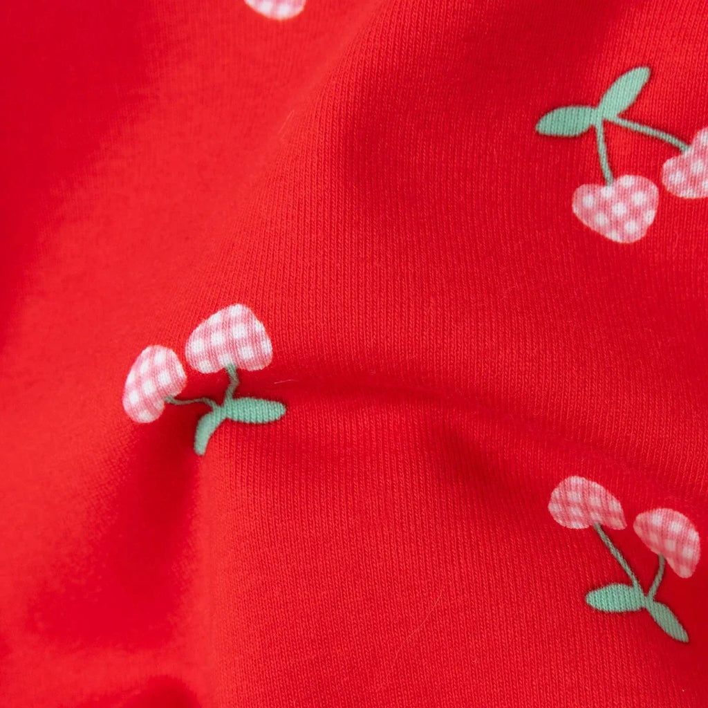 HelloBaby Printed Long Sleeve Rib Knit Baby Bodysuit (1-3 Months to 2-3 Years) - Red