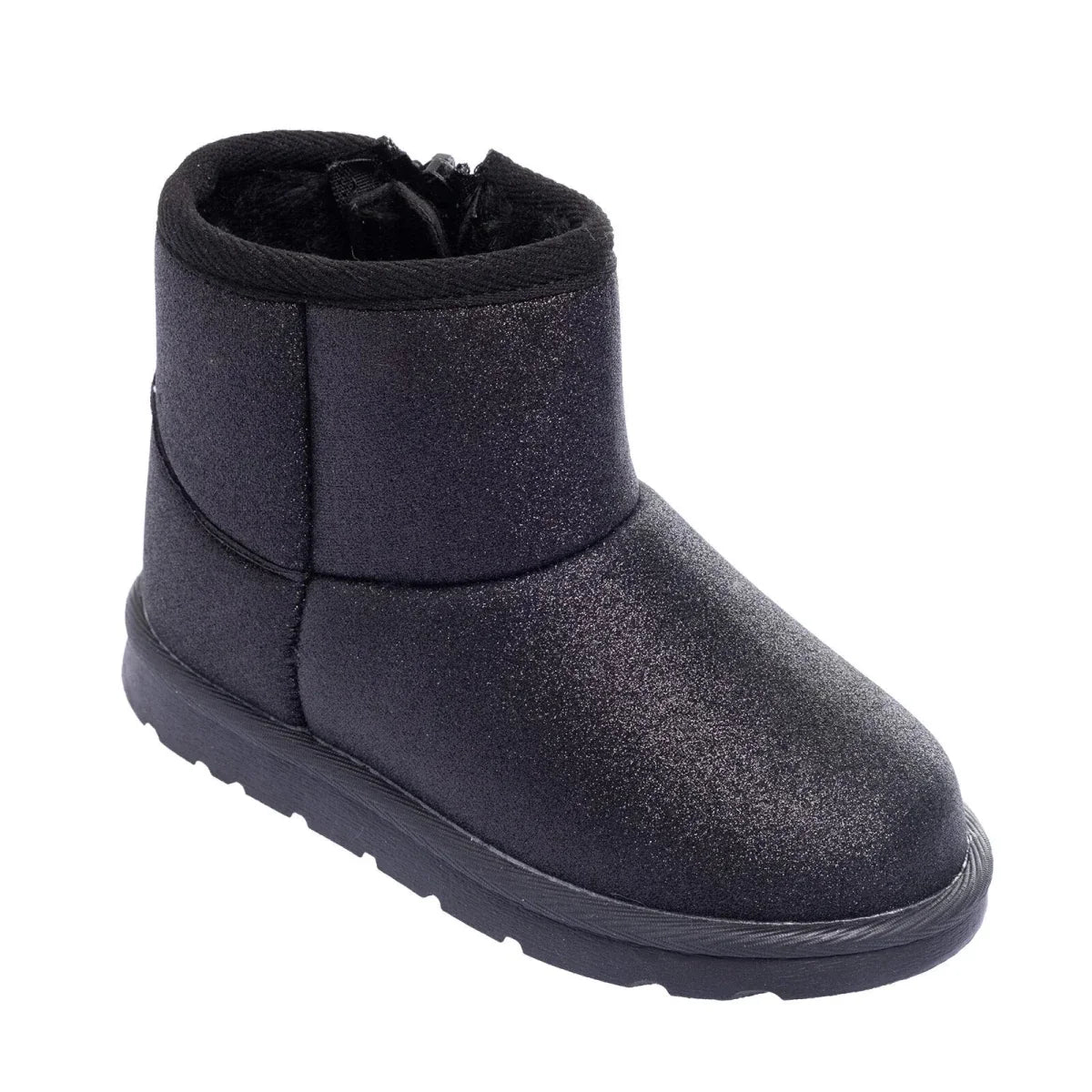 HelloBaby Zip-Up Faux Leather Baby Boots (UK 5.5 to 8.5) - Black