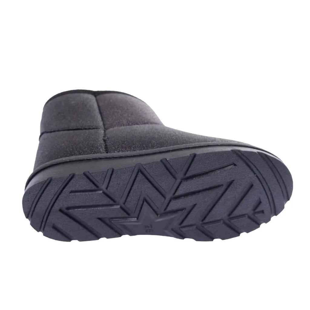 HelloBaby Zip-Up Faux Leather Baby Boots (UK 5.5 to 8.5) - Black
