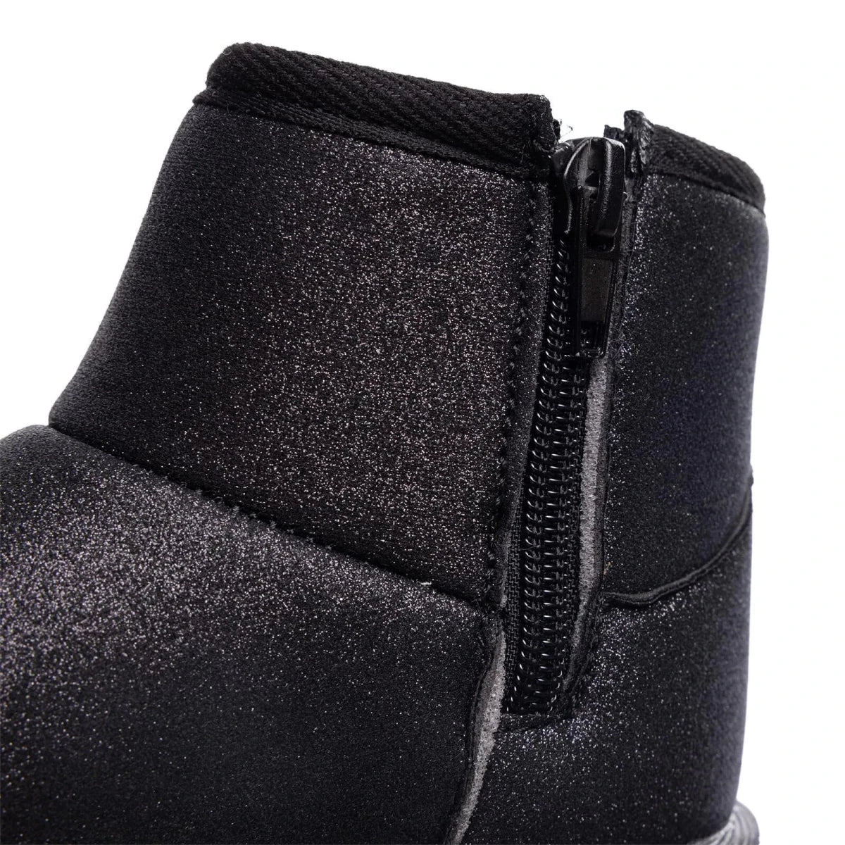 HelloBaby Zip-Up Faux Leather Baby Boots (UK 5.5 to 8.5) - Black