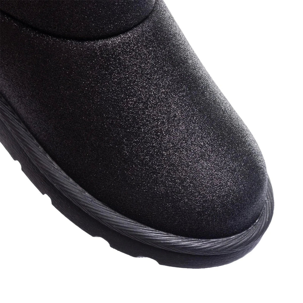 HelloBaby Zip-Up Faux Leather Baby Boots (UK 5.5 to 8.5) - Black
