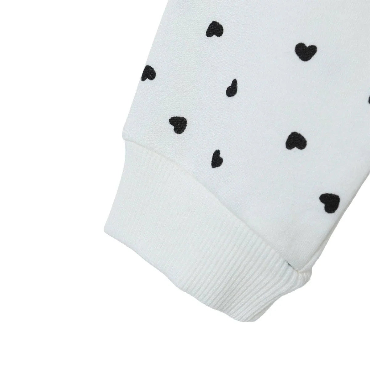 HelloBaby Shaped Neck Long Sleeve Baby Top & Leggings Set (3-6 Months to 4-5 Years) - Ecru Printed