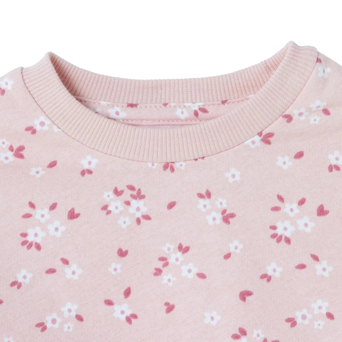 HelloBaby Floral Print Baby Sweatshirt & Leggings Set (3-6 Months to 4-5 Years) - Ecru Printed