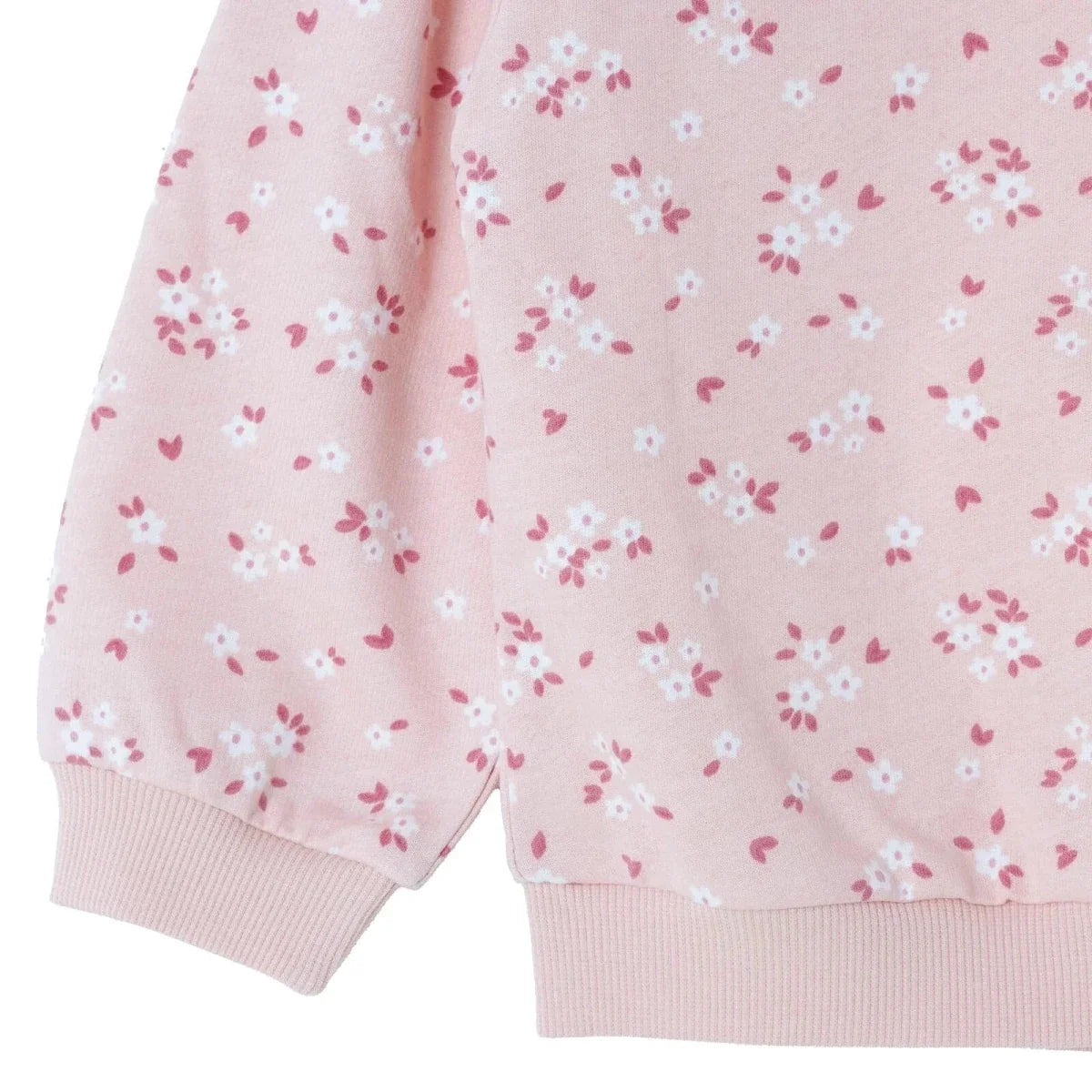 HelloBaby Floral Print Baby Sweatshirt & Leggings Set (3-6 Months to 4-5 Years) - Ecru Printed