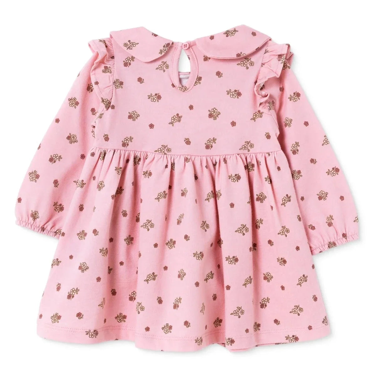 HelloBaby Long Sleeve Baby Dress (3-6 Months to 4-5 Years) - Light Rose