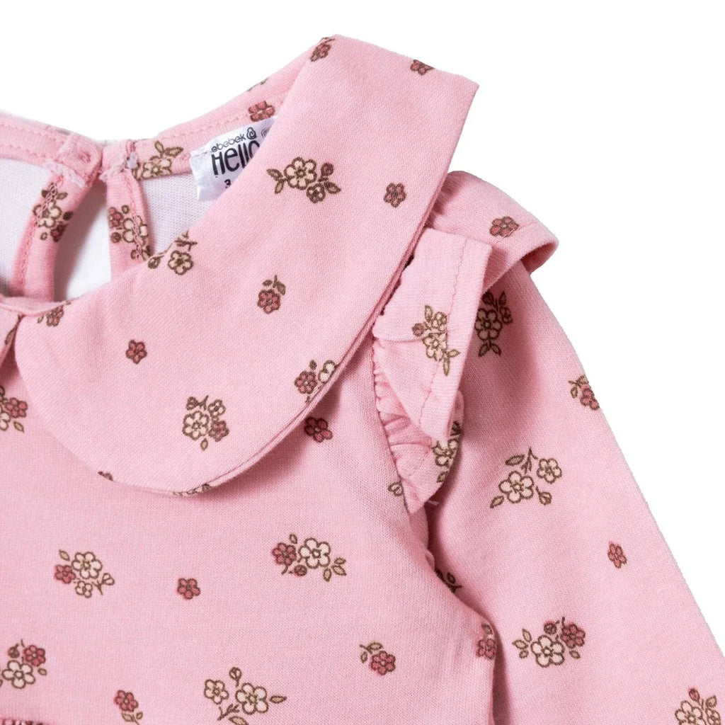 HelloBaby Long Sleeve Baby Dress (3-6 Months to 4-5 Years) - Light Rose