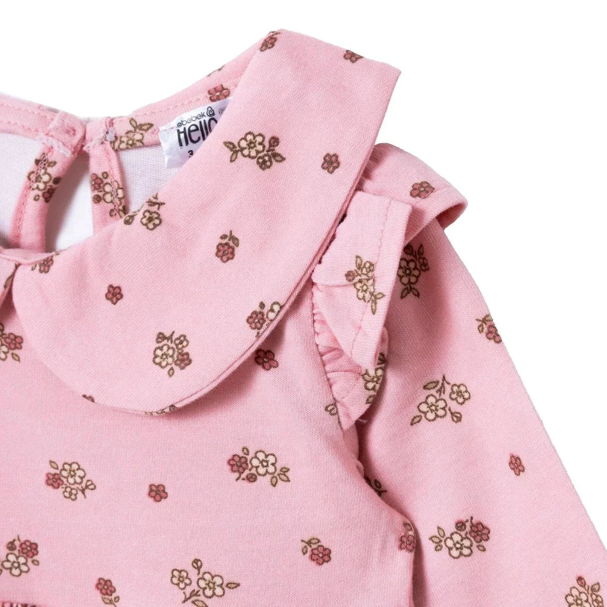 HelloBaby Long Sleeve Baby Dress (3-6 Months to 4-5 Years) - Light Rose
