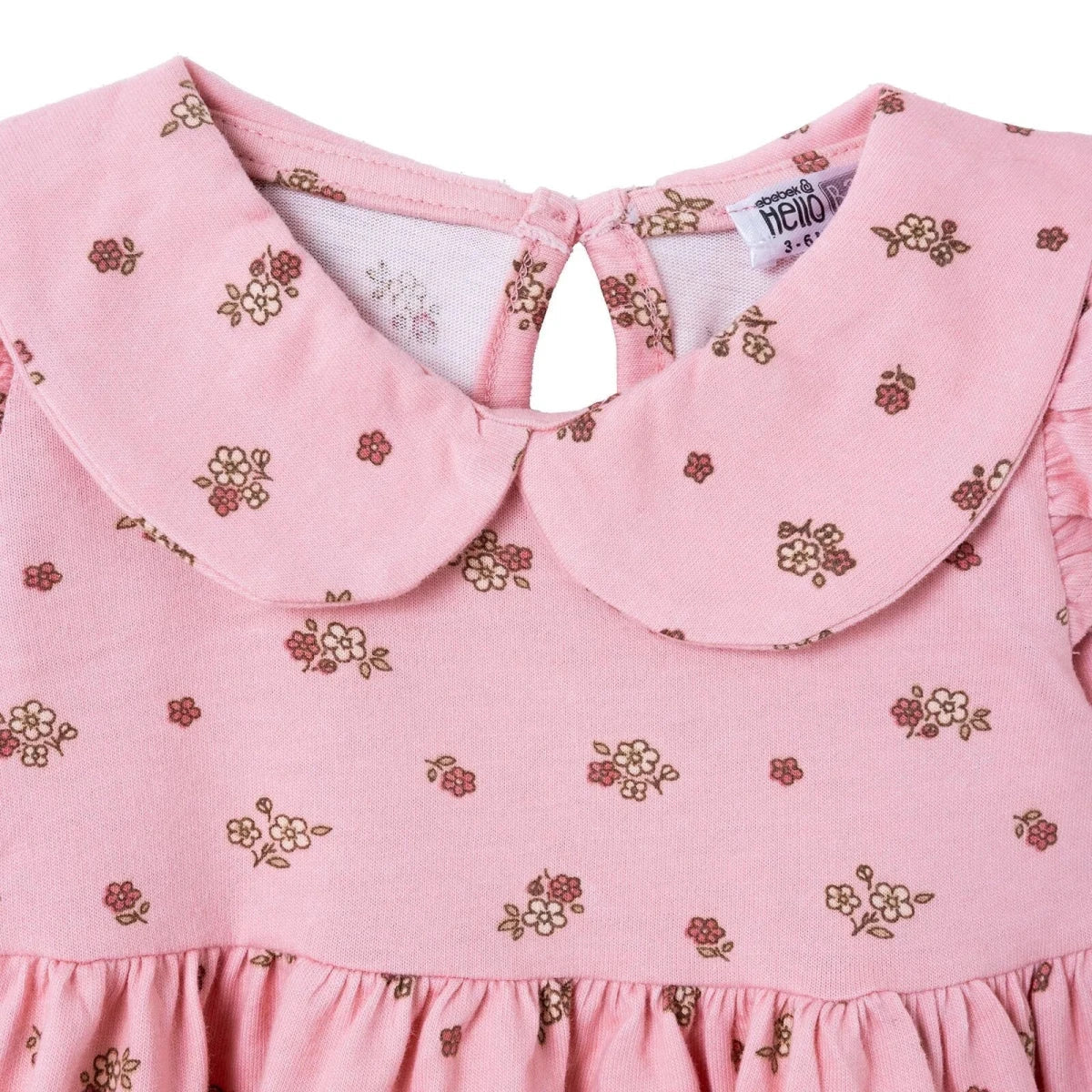 HelloBaby Long Sleeve Baby Dress (3-6 Months to 4-5 Years) - Light Rose