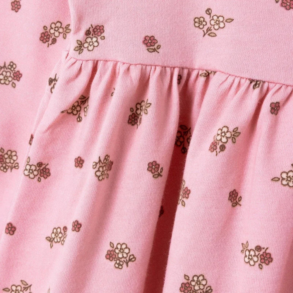 HelloBaby Long Sleeve Baby Dress (3-6 Months to 4-5 Years) - Light Rose