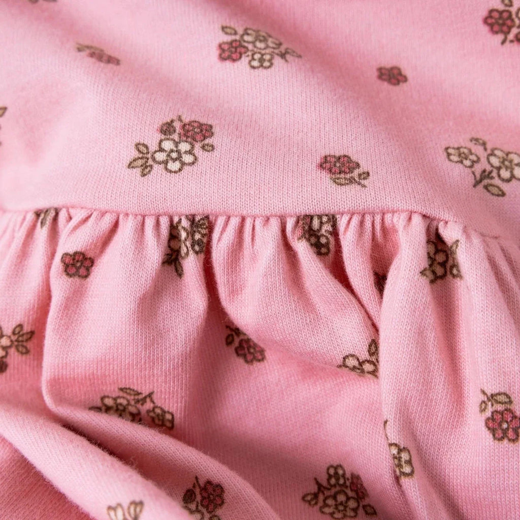 HelloBaby Long Sleeve Baby Dress (3-6 Months to 4-5 Years) - Light Rose