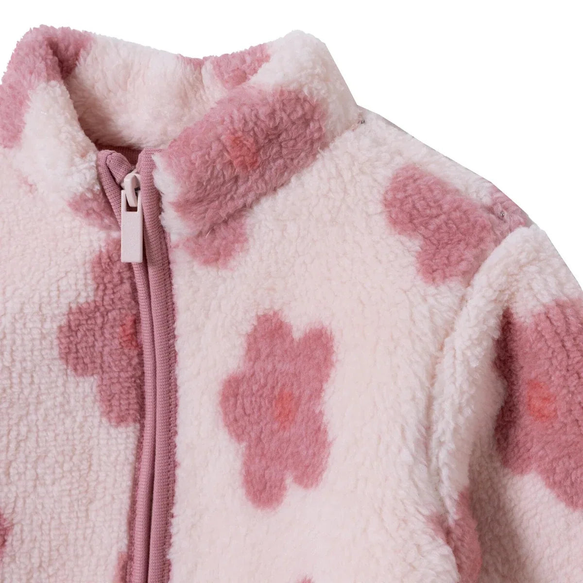 HelloBaby Soft Fleece Baby Cardigan (6-9 Months to 4-5 Years) - Pink Printed