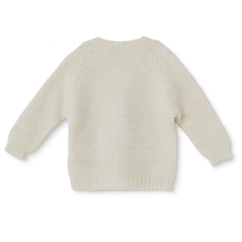 HelloBaby V Neck Knitted Baby Cardigan (9-12 Months to 4-5 Years) - Ecru