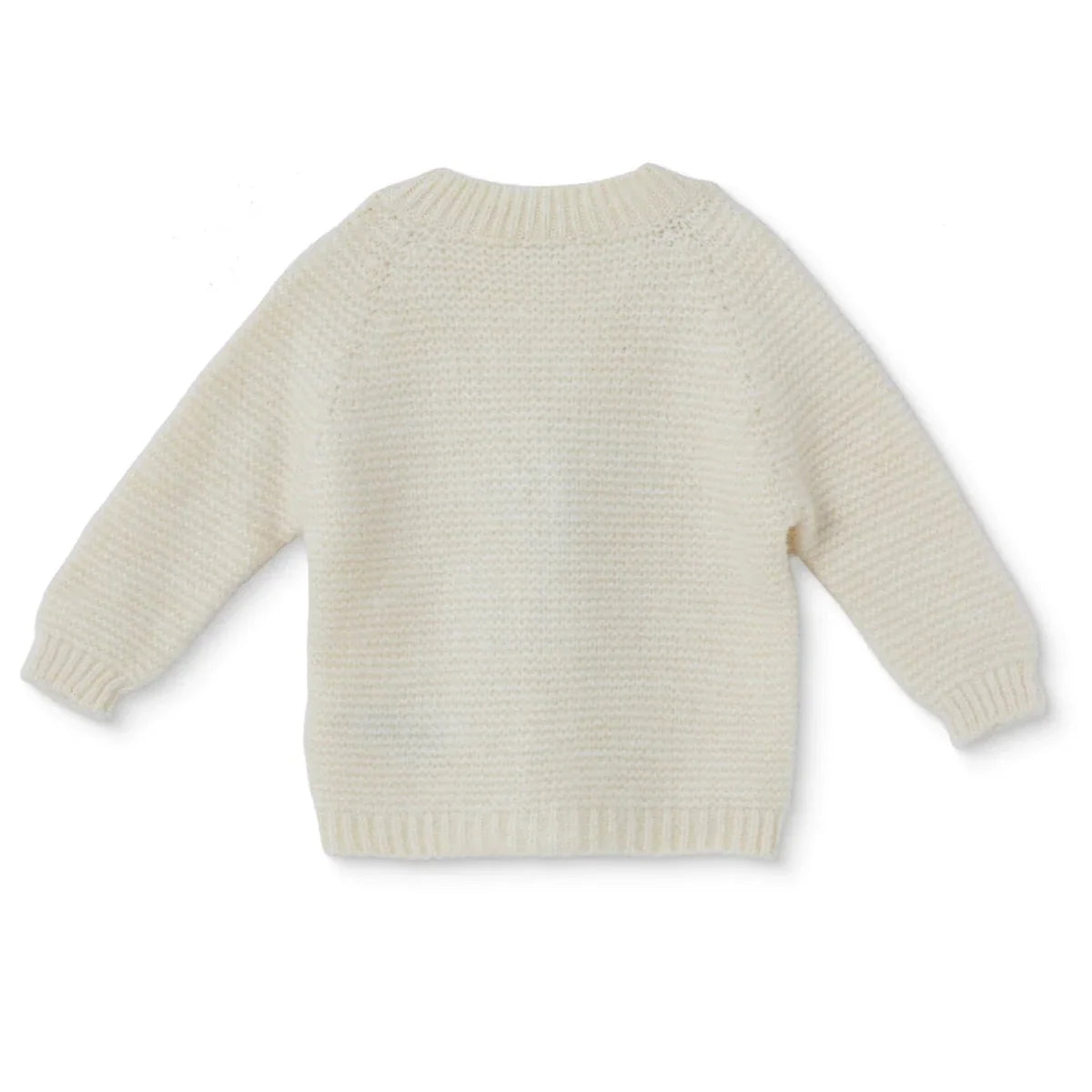 HelloBaby V Neck Knitted Baby Cardigan (9-12 Months to 4-5 Years) - Ecru