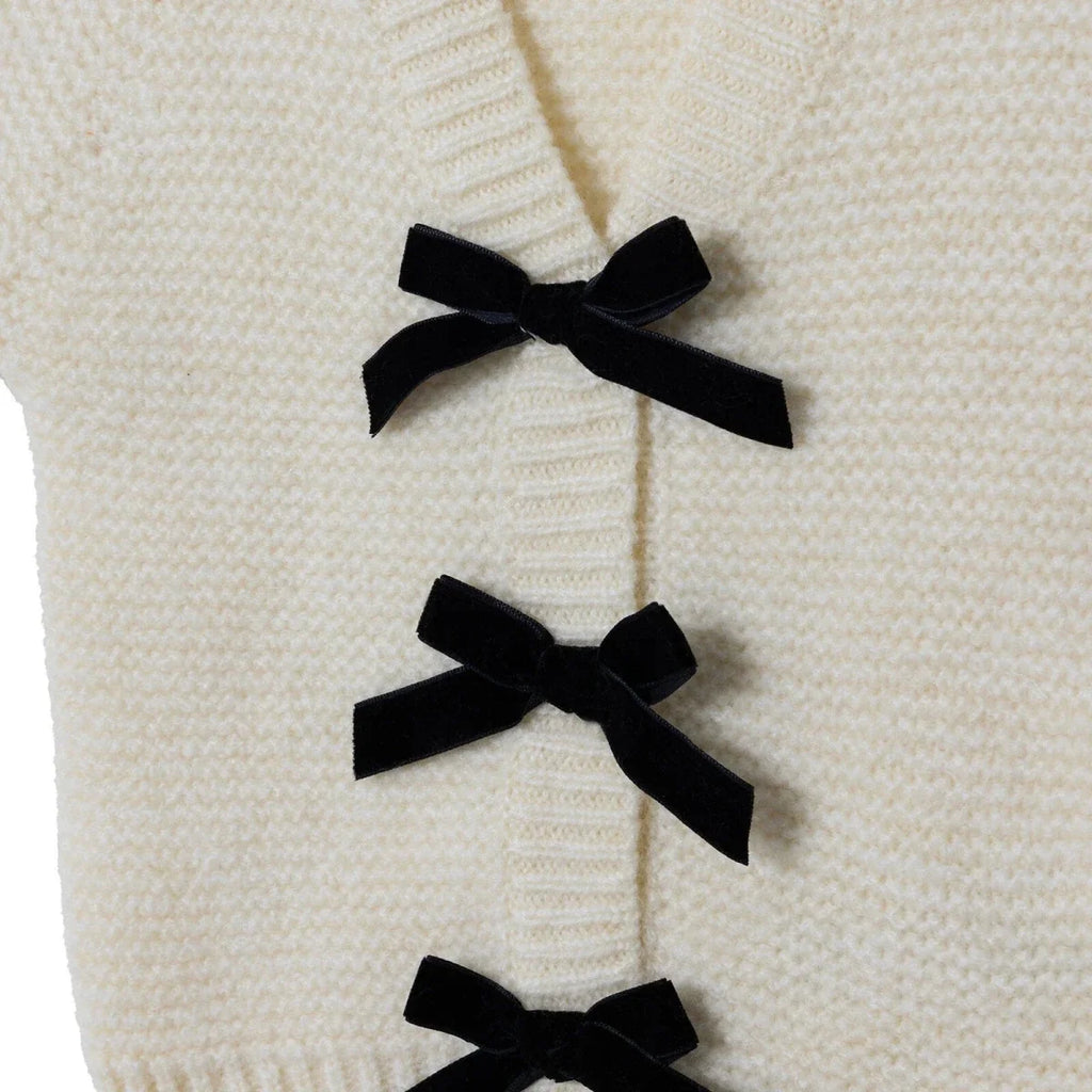 HelloBaby V Neck Knitted Baby Cardigan (9-12 Months to 4-5 Years) - Ecru