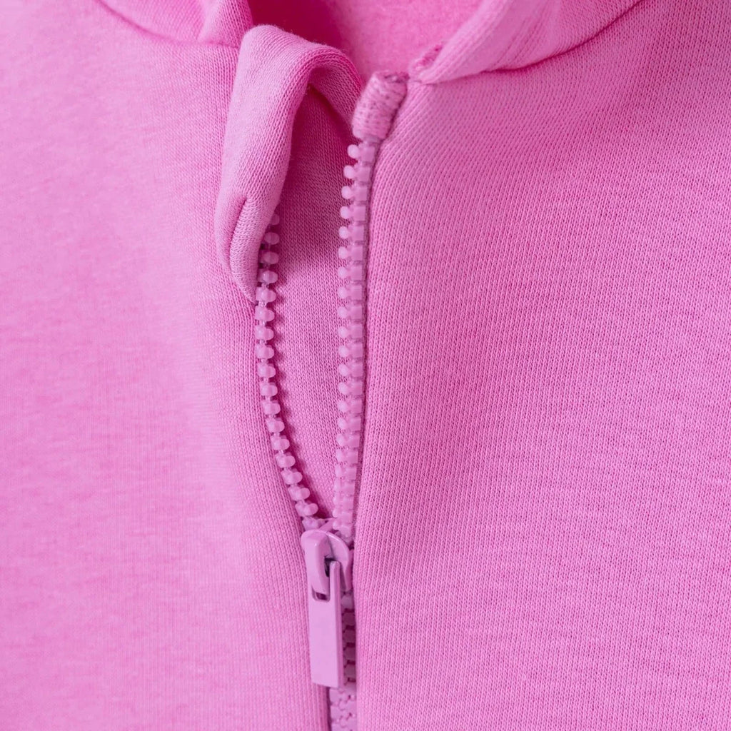 HelloBaby Heart Print Zip-Through Baby Hoodie (3-6 Months to 2-3 Years) - Pink