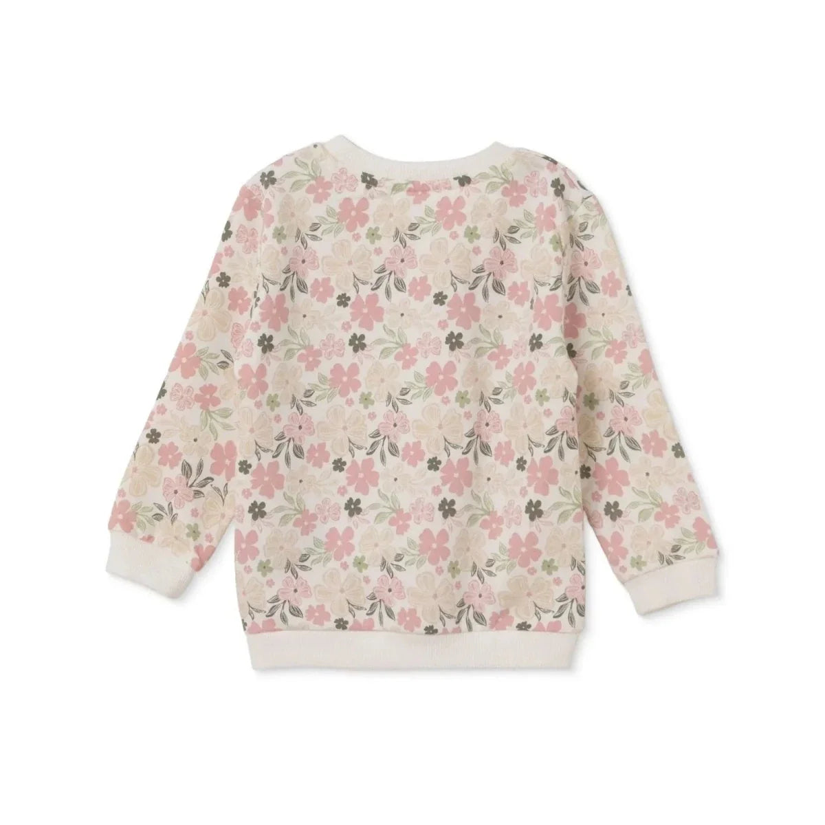HelloBaby Floral Print Brushed Loopback Baby Sweatshirt (3-6 Months to 4-5 Years) - Ecru Printed
