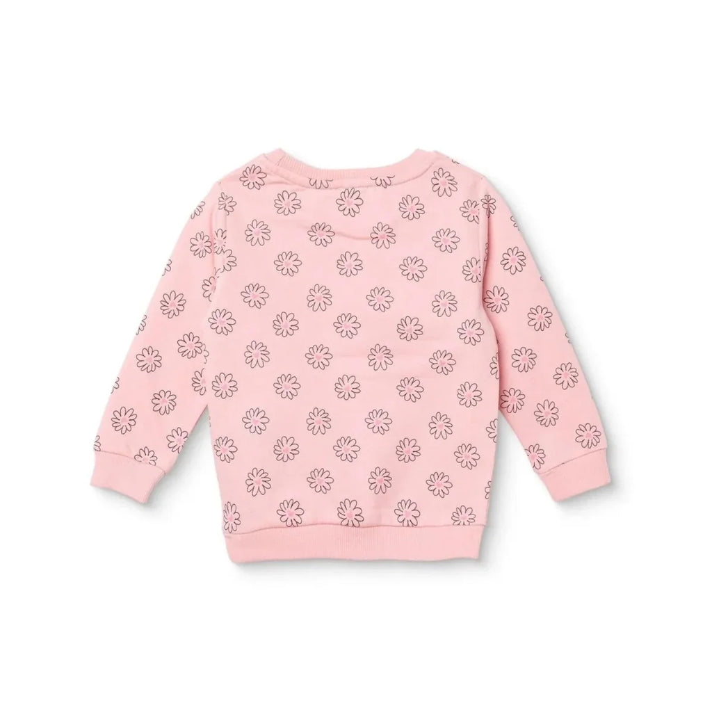 HelloBaby Floral Print Brushed Loopback Baby Sweatshirt (3-6 Months to 4-5 Years) - Pink Printed