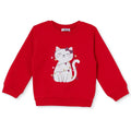 HelloBaby Animal Print Brushed Baby Sweatshirt (3-6 Months to 2-3 Years) - Red