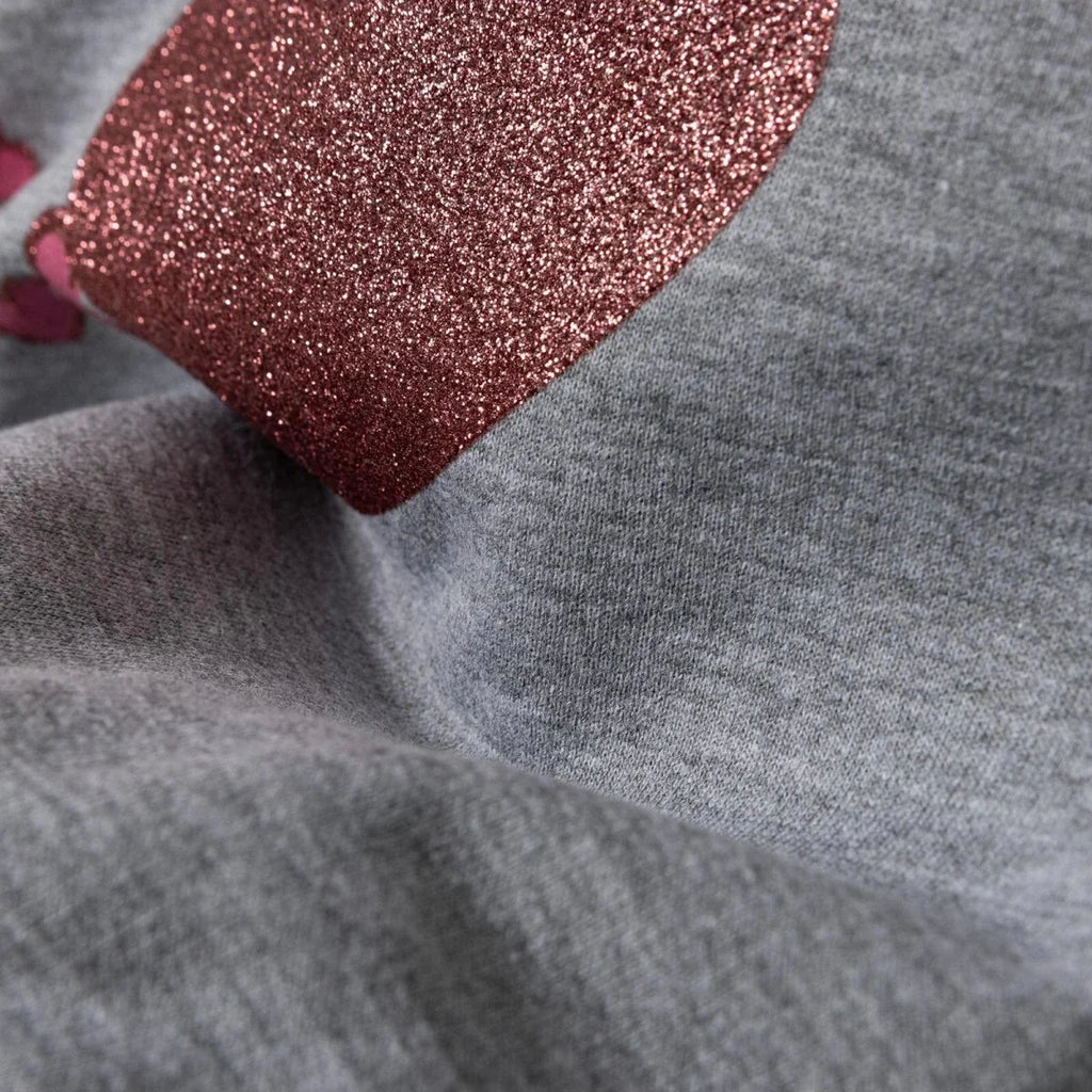 HelloBaby Heart Print Brushed Baby Sweatshirt (3-6 Months to 2-3 Years) - Grey