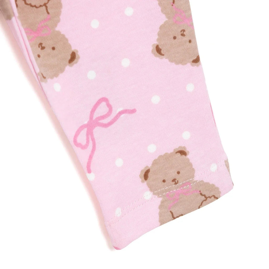 HelloBaby Animal Print Peter Pan Collar Baby Pyjama Set (3-6 Months to 3-4 Years) - Pink