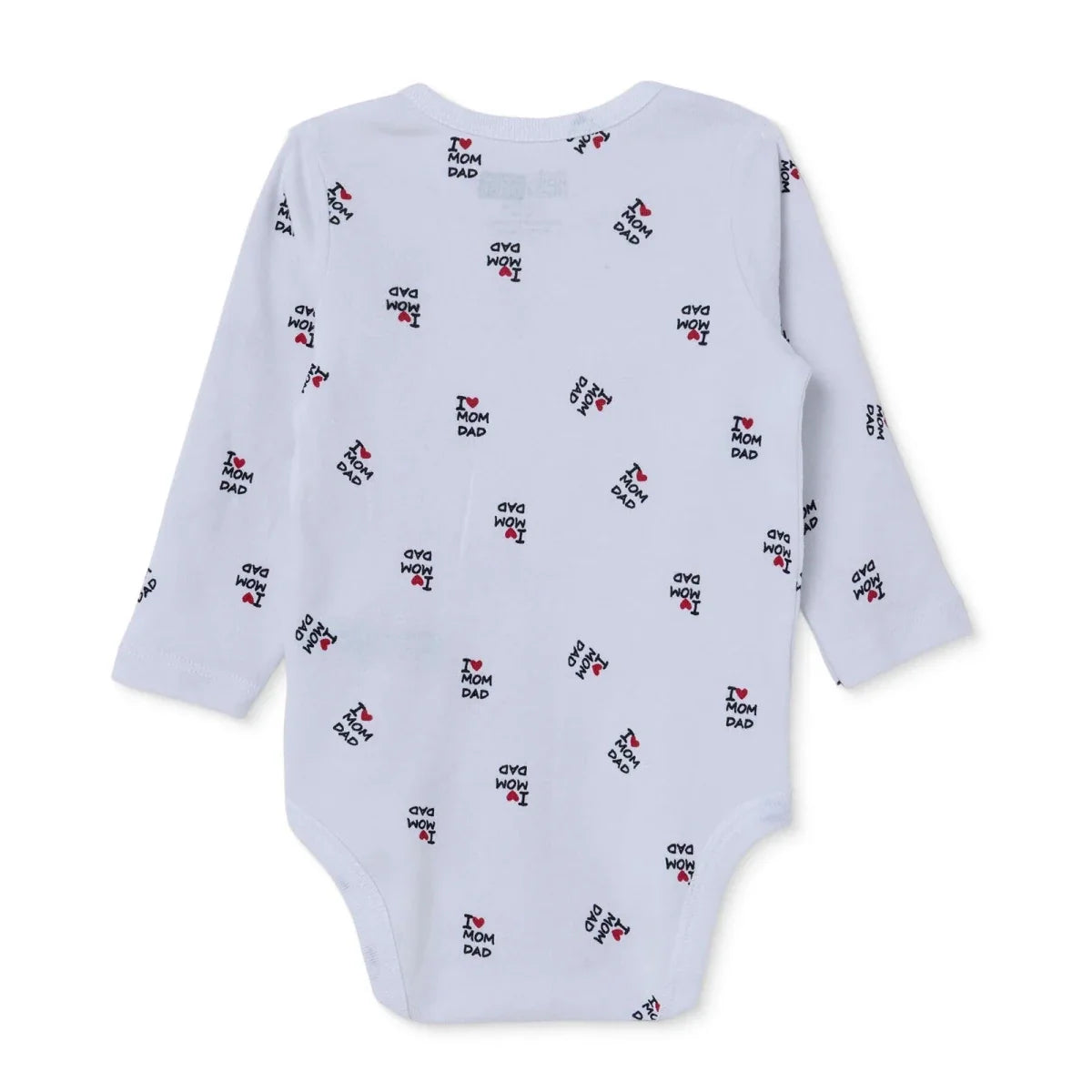 HelloBaby Long Sleeve Baby Bodysuit (1-3 Months to 2-3 Years) - White