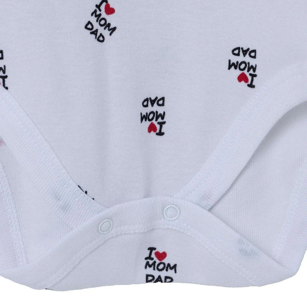 HelloBaby Long Sleeve Baby Bodysuit (1-3 Months to 2-3 Years) - White