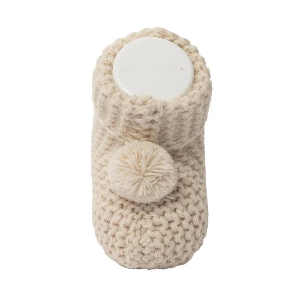 HelloBaby Knitted Baby Booties (Newborn to 3 Months) - Beige