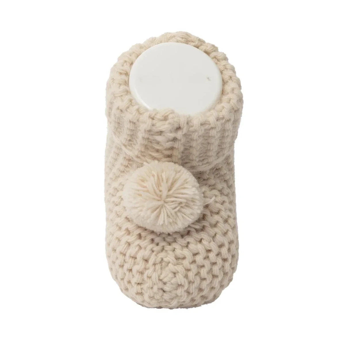 HelloBaby Knitted Baby Booties (Newborn to 3 Months) - Beige