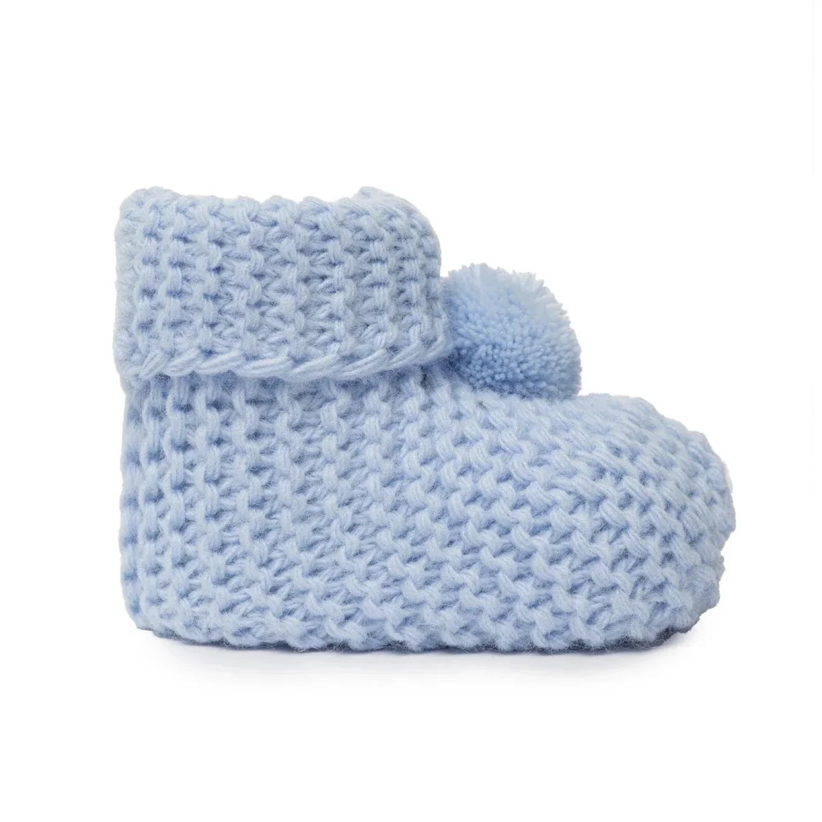 HelloBaby Knitted Baby Booties (One Size) - Blue