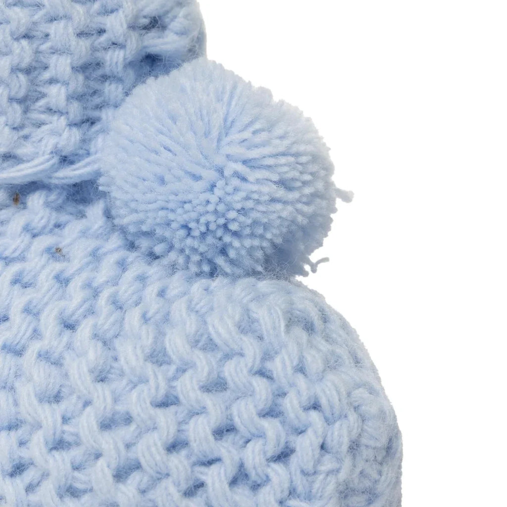 HelloBaby Knitted Baby Booties (One Size) - Blue