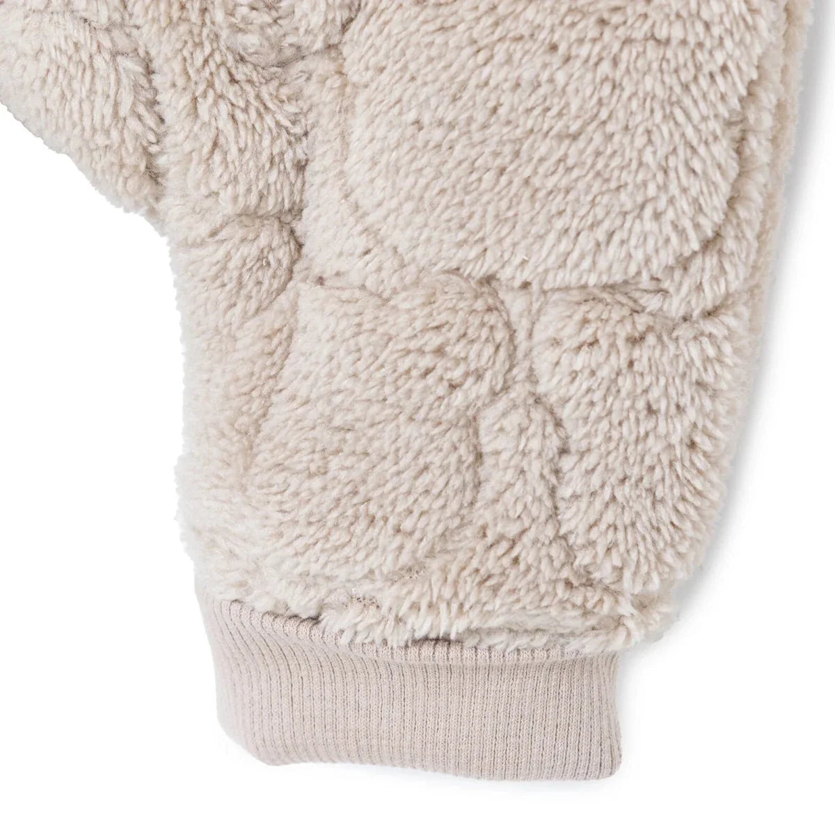 Midimod Animal Print Hooded Fleece Baby Pramsuit (1-3 Months to 12 Months) - Beige