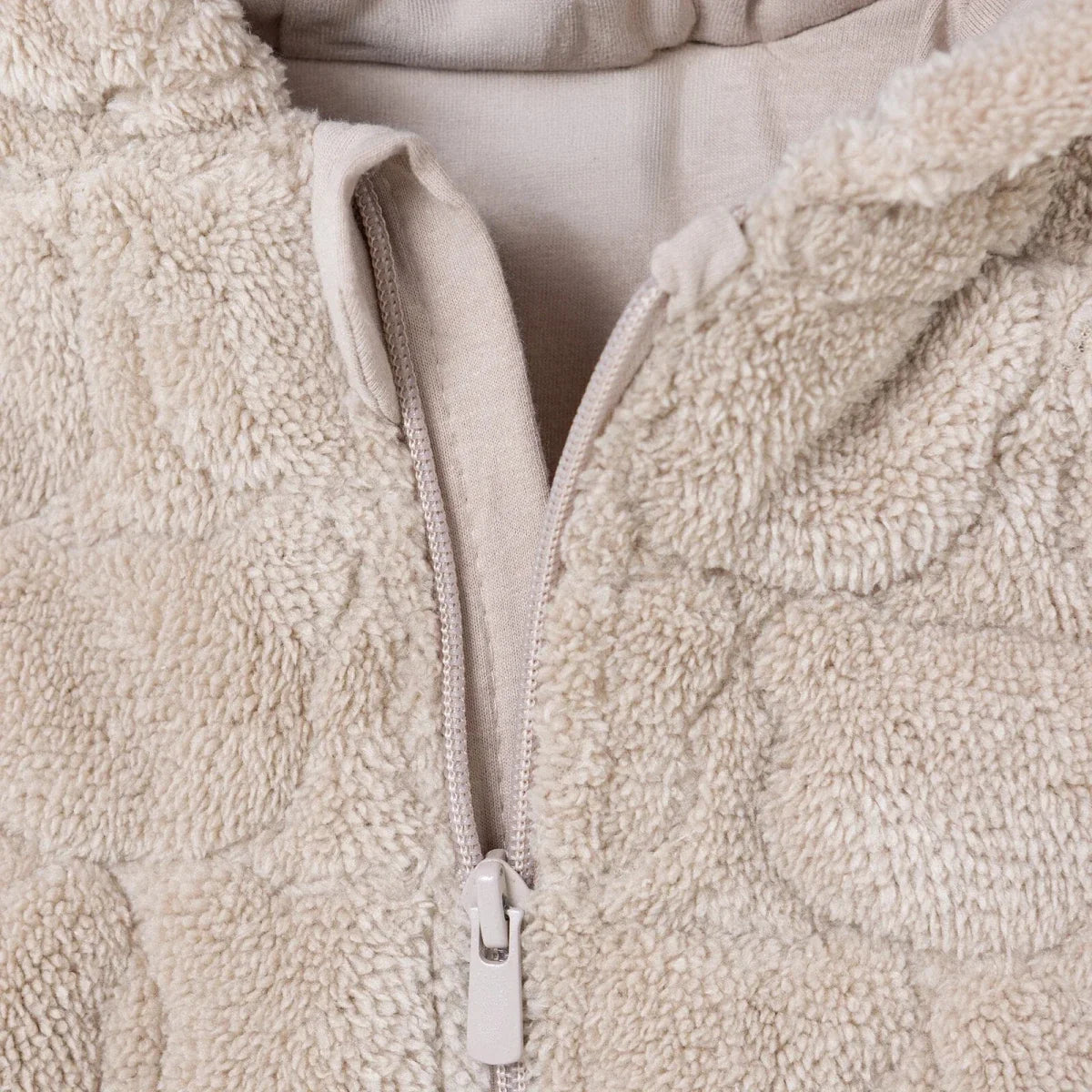Midimod Animal Print Hooded Fleece Baby Pramsuit (1-3 Months to 12 Months) - Beige