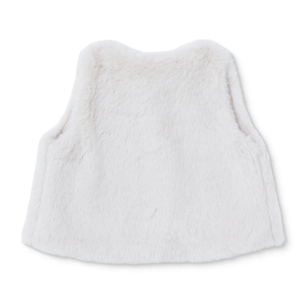 Midimod Snap Fastening Fleece Baby Gilet (1-3 Months to 12 Months) - Ecru