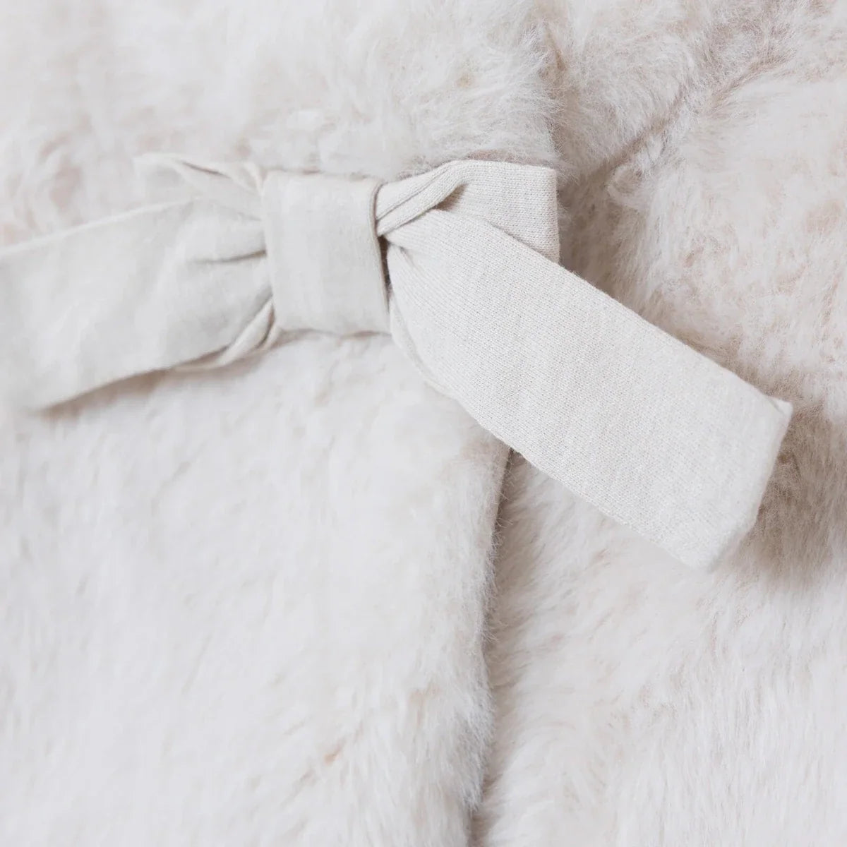 Midimod Snap Fastening Fleece Baby Gilet (1-3 Months to 12 Months) - Ecru