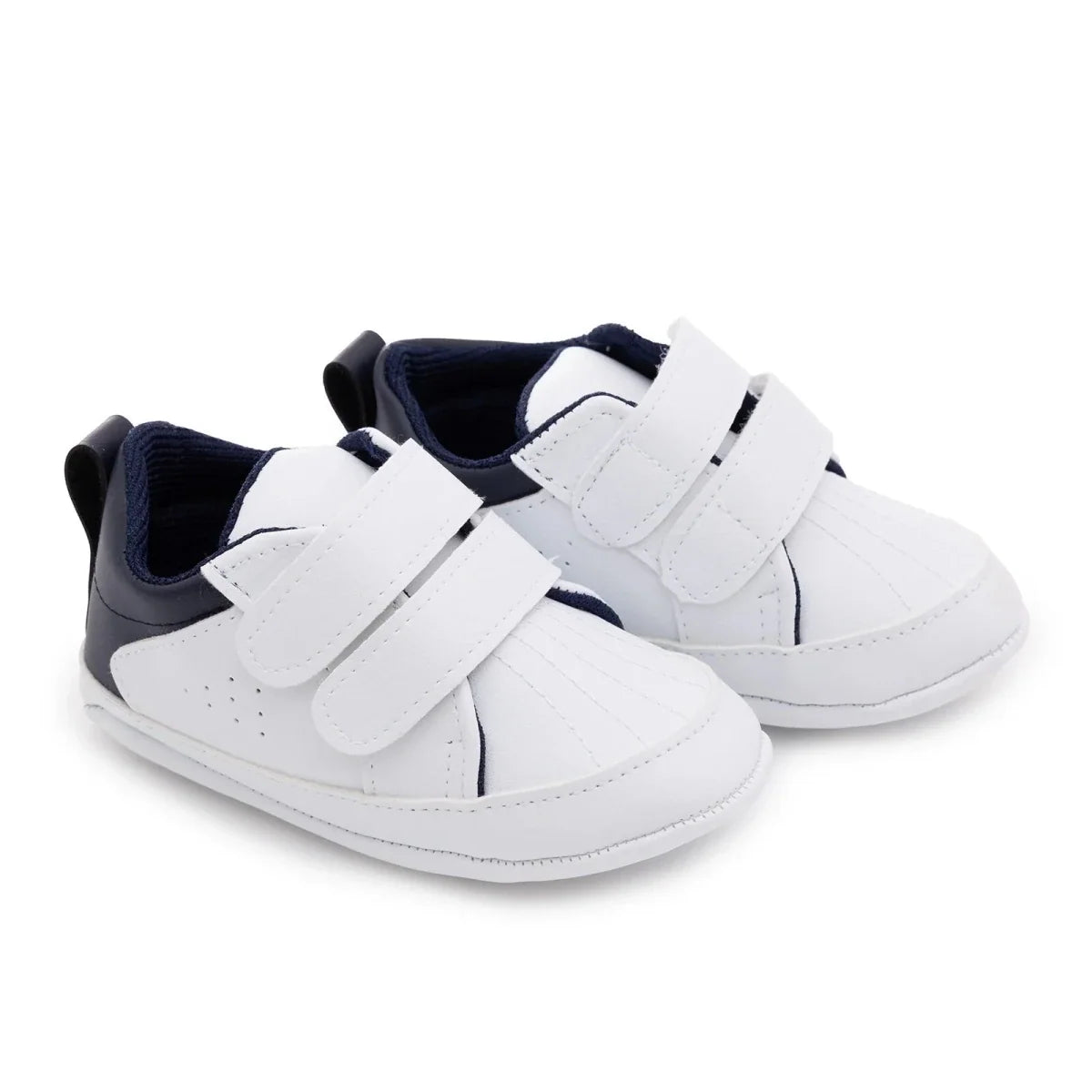 HelloBaby Faux Leather First Walker Baby Shoes - White