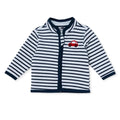 HelloBaby Printed Interlock Baby Cardigan (1-3 Months to 12 Months) - White Printed