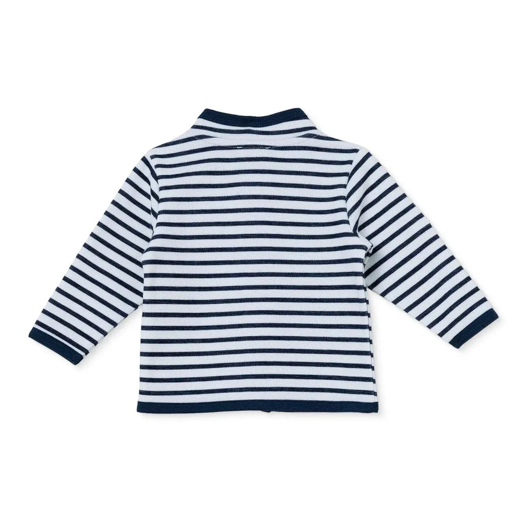 HelloBaby Printed Interlock Baby Cardigan (1-3 Months to 12 Months) - White Printed