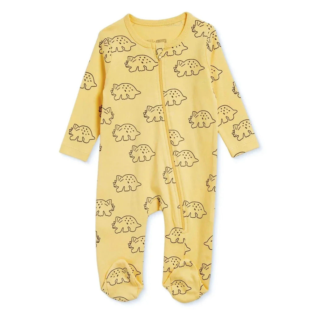 HelloBaby Long Sleeve Baby Sleepsuit with Feet (Newborn to 6-9 Months) - Orange