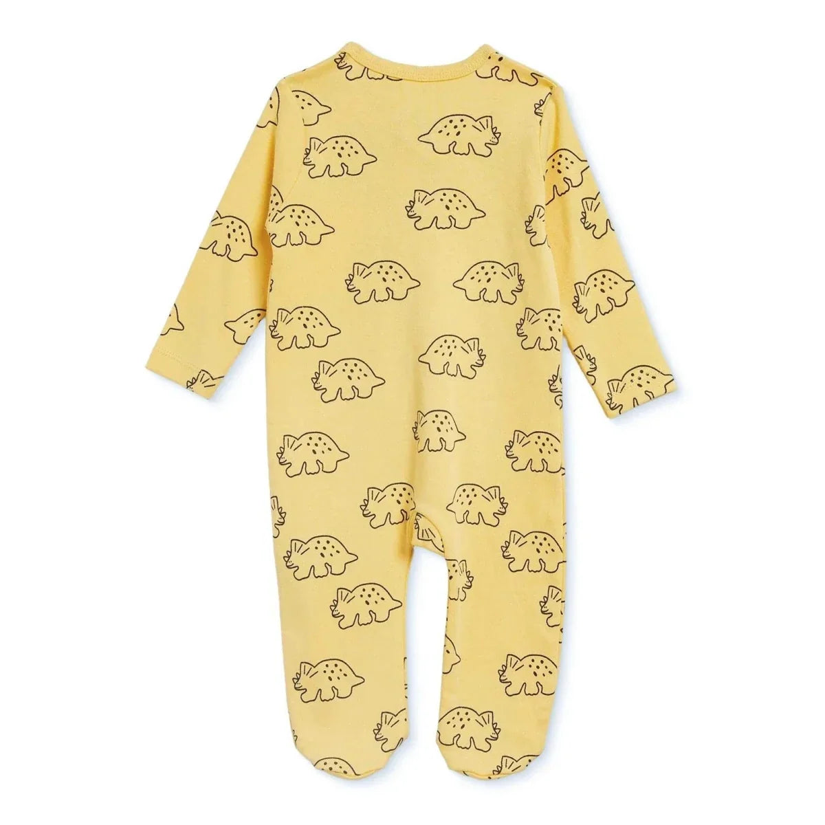 HelloBaby Long Sleeve Baby Sleepsuit with Feet (Newborn to 6-9 Months) - Orange