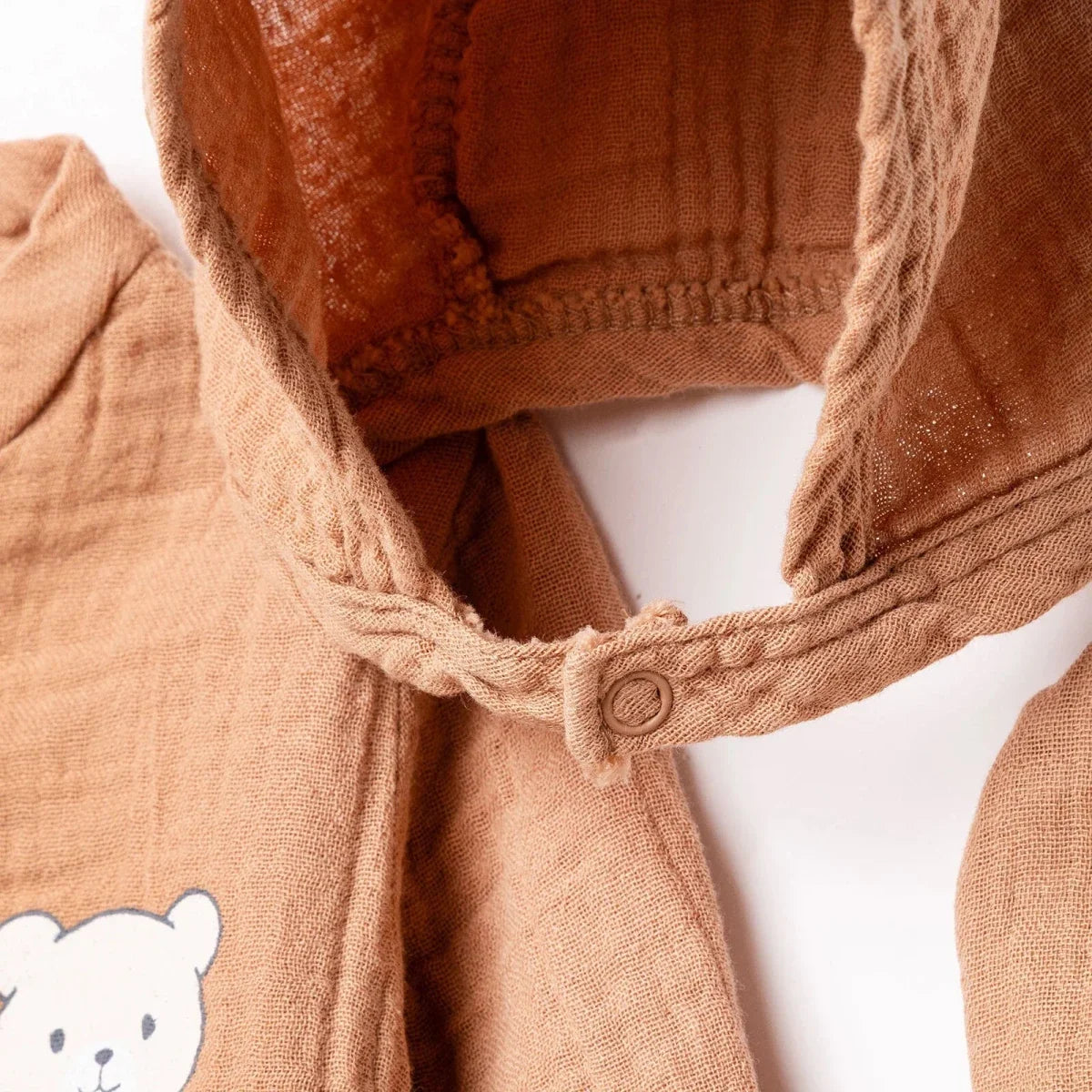 HelloBaby 5 Piece Muslin Baby Hospital Bag Set on a Hanger (Newborn) - Brown