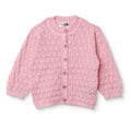 HelloBaby Floral Print Knitted Baby Cardigan (1-3 Months to 12 Months) - Pink