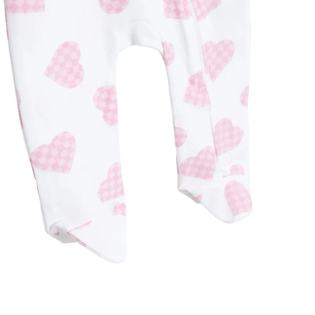 HelloBaby Long Sleeve Baby Sleepsuit with Feet (Newborn to 6-9 Months) - Ecru Printed
