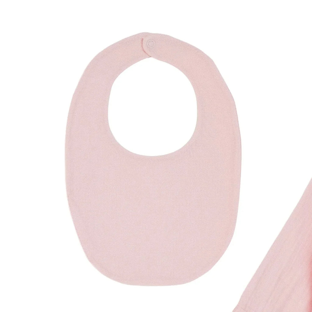 HelloBaby 5 Piece Bunny Print Muslin Baby Hospital Bag Set on a Hanger (Newborn) - Pink